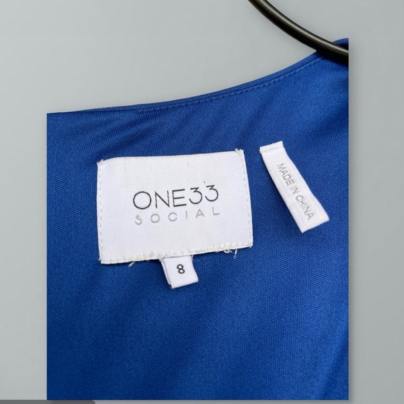 One33 Social Square-Neck Long-Sleeve Ruched Dress size 8 - Picture 10 of 13